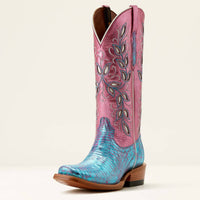 Ariat - Women's Futurity Silk Irridescent Lizard Western Boot