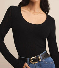 Z Supply - Tibi Scoop Mesh Sweater