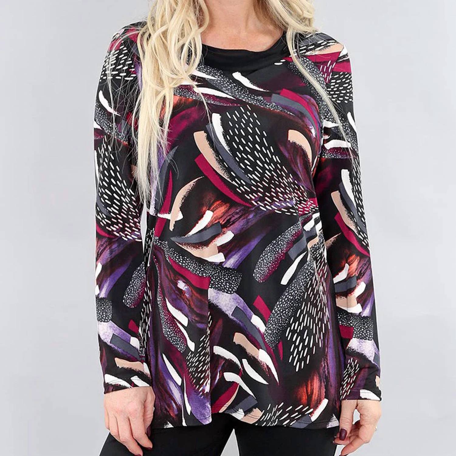 Michael Tyler - Cowl Neck Long Sleeve Tunic