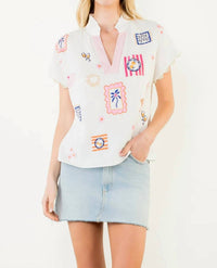 Thml - Coastal Stitch Top
