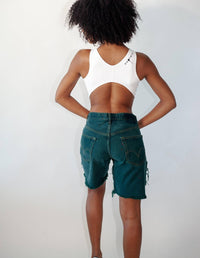 Knotwtr - Patched Denim Shorts