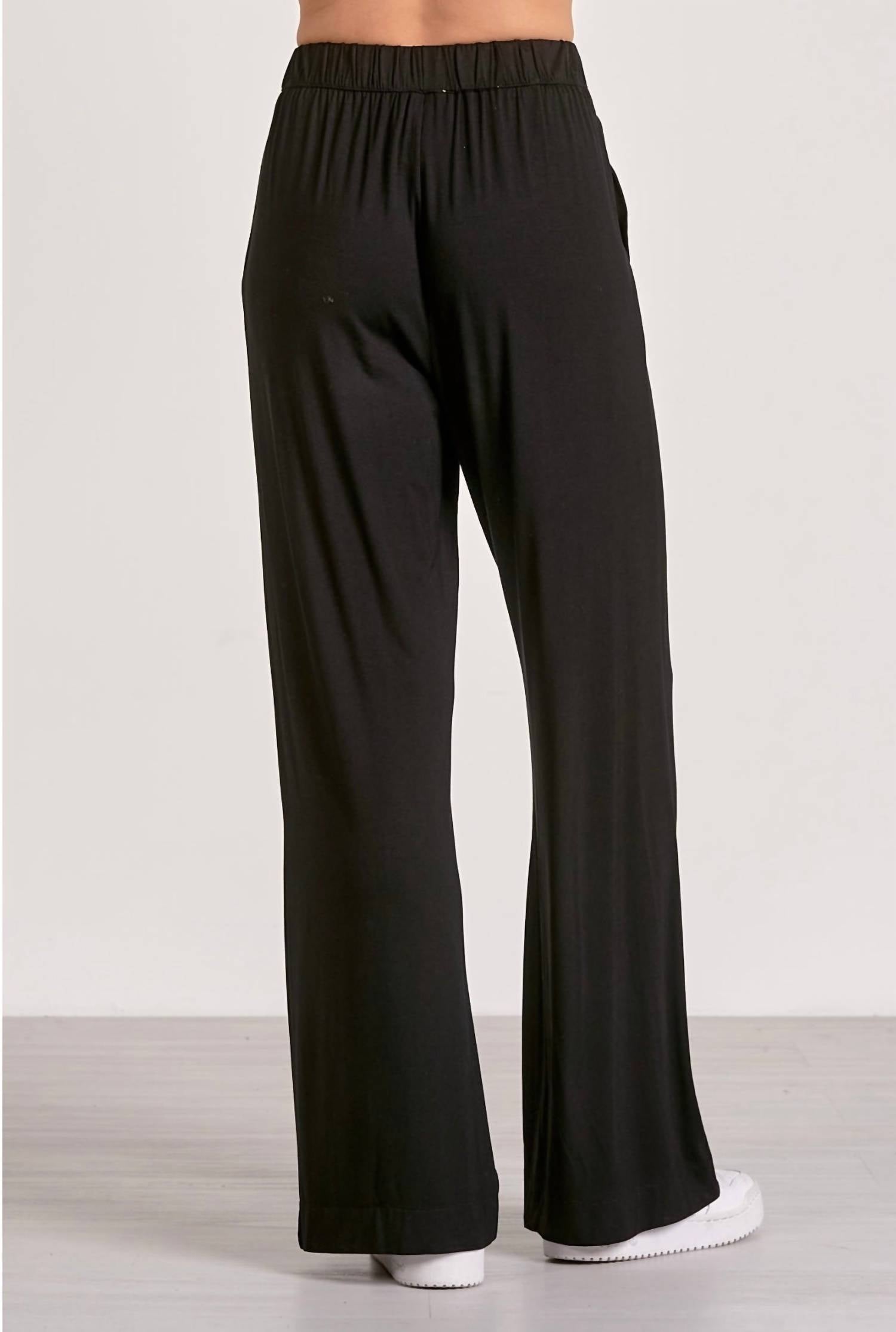 ELAN Jolie Pull-on Pant in black - women's pants - detail view