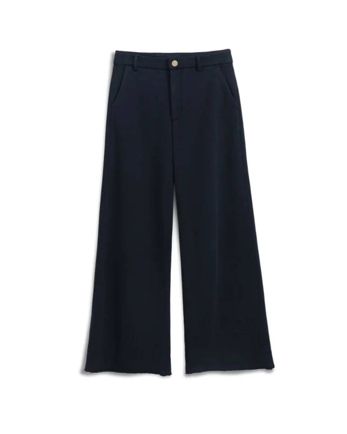 Frank & Eileen Riley Wide Trouser in british royal navy - women's pants - alternate view
