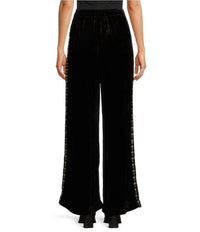 Johnny Was Wide Leg Velvet Pant in miaora - women's pants - detail view