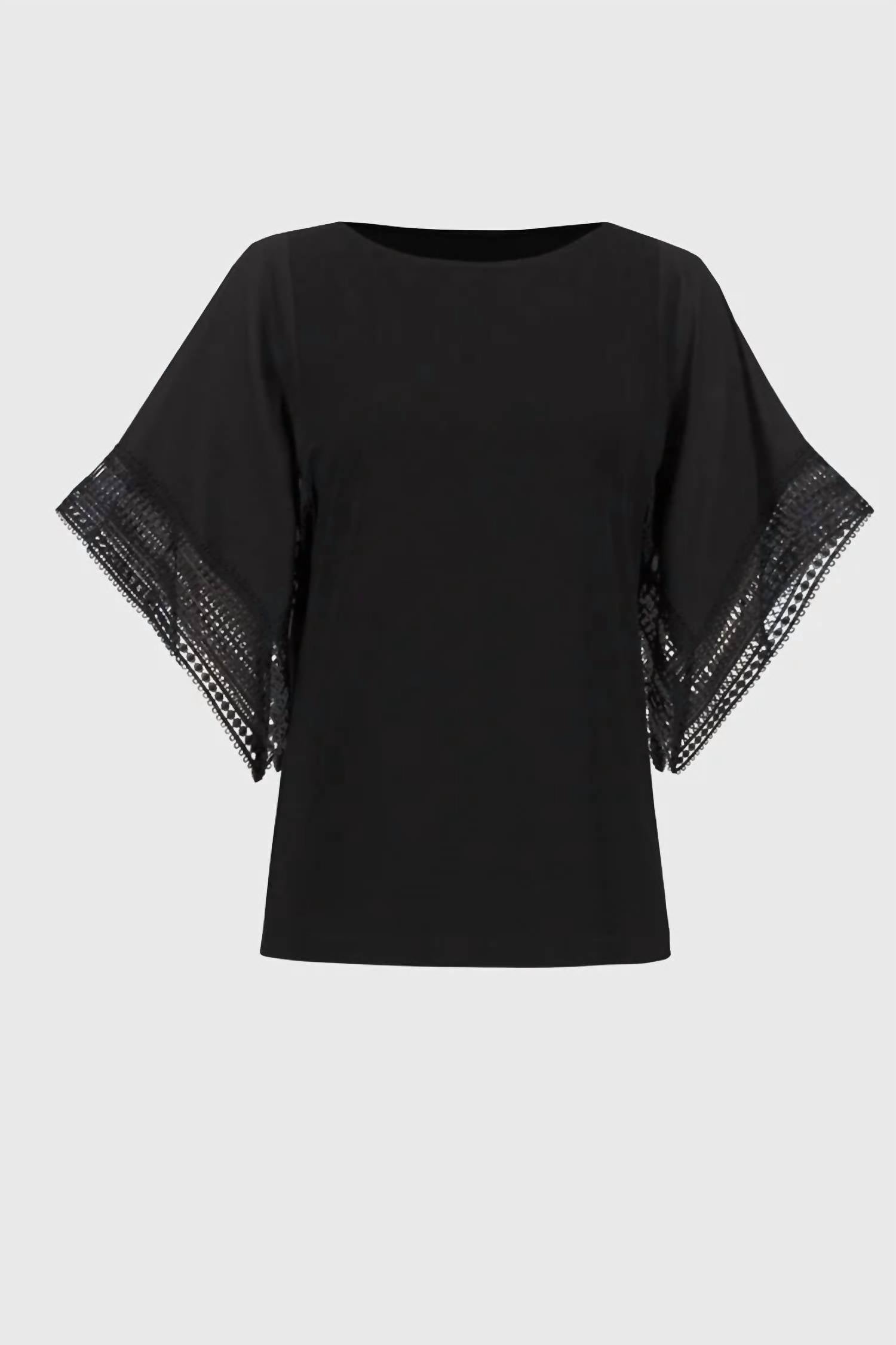 Joseph Ribkoff - Silky Knit Straight Top With Lace