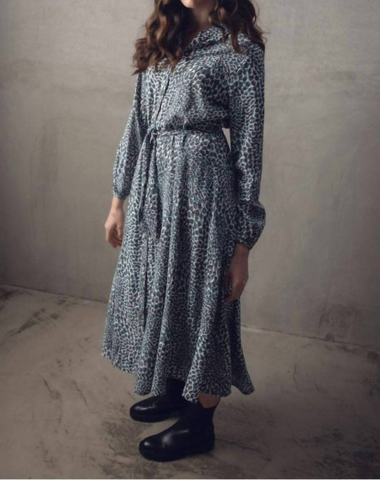 Marble - Collared Fit & Flare Dress