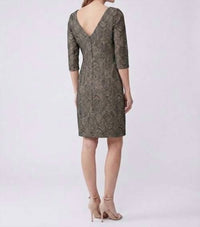 Eliza J - Metallic Jacquard Dress