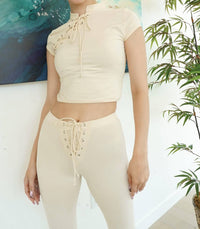 Koy & Victoria - Isa Flares Lace Up Pants