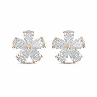 Diana M Jewels - Women's Pear Lab-Grown Diamond Stud Earrings (5.00 Ct TCW) - Statement