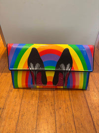 Kent Stetson - Rainbow Crystal Heels Bag