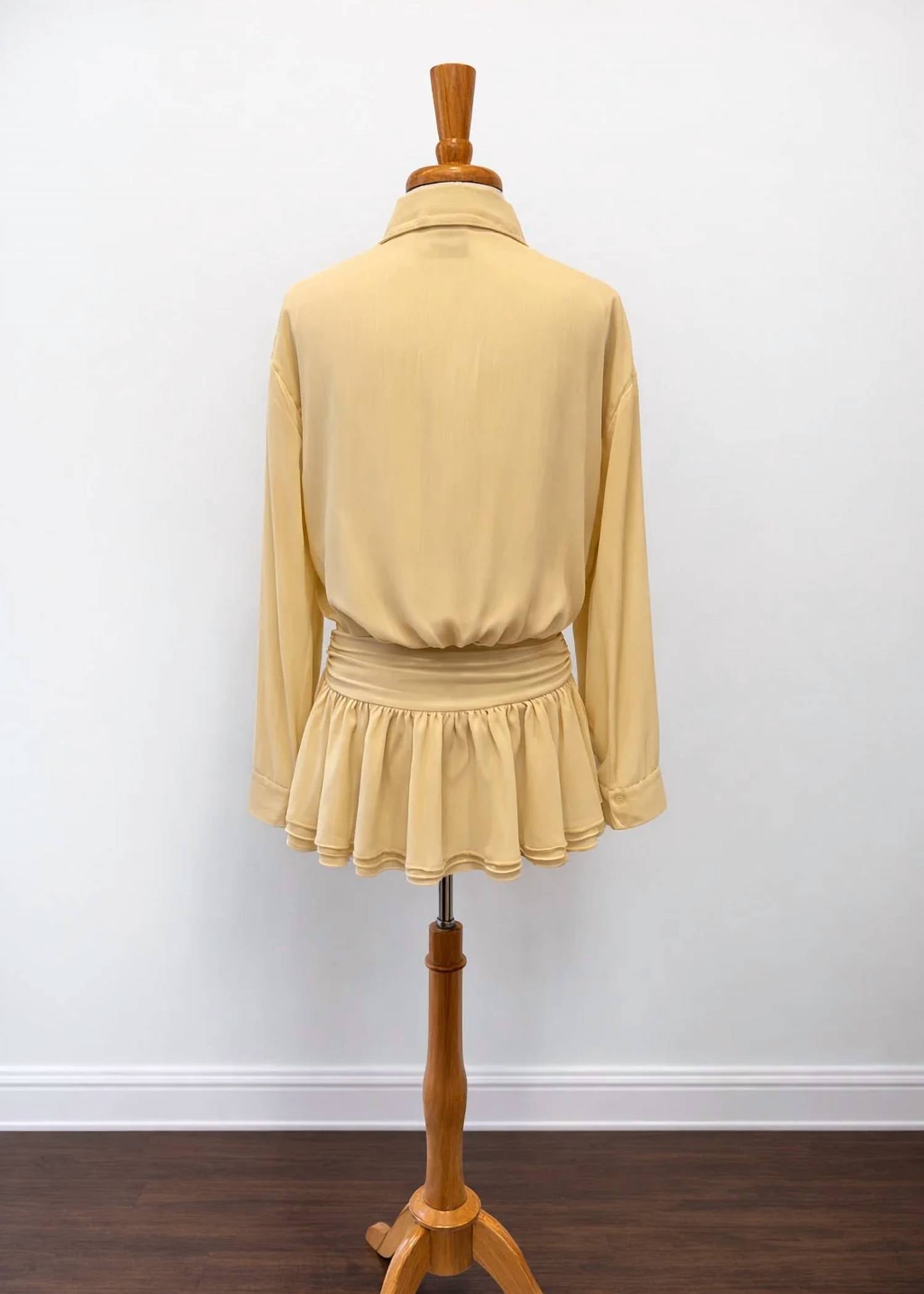 Sky To Moon - Women's Sunny Days Chiffon Button Down Mini Dress
