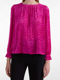 Saloni - Astrid Velvet Blouse