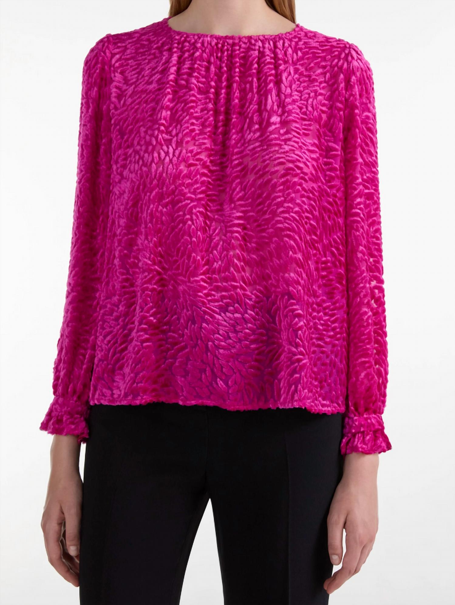 Saloni - Astrid Velvet Blouse