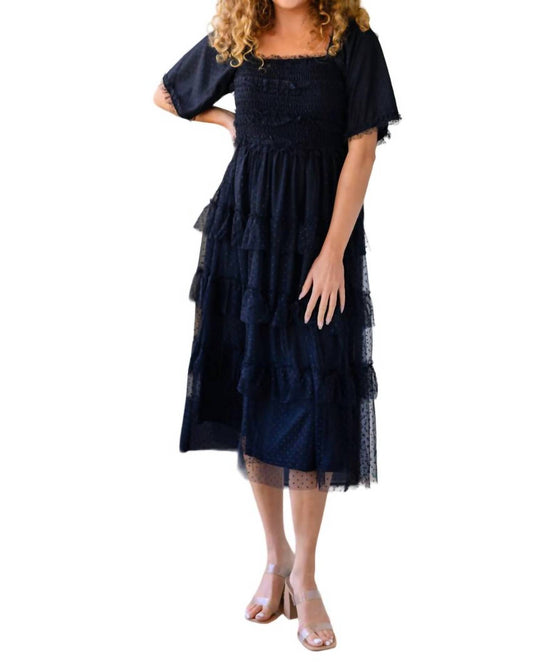 Polagram - Midnight Waltz Midi Dress