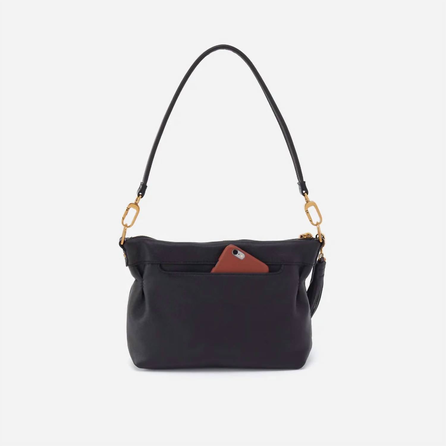 HOBO Women's Kori Crossbody Shoulder Bag in black - women's bag - detail view