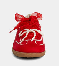 SHU SHOP Women's Sophie Suede Sneakers in red - women's sneaker - alternate view