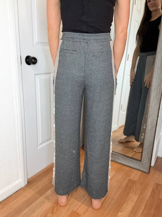 Davi & Dani - Farly Wide Leg Patchwork Pants