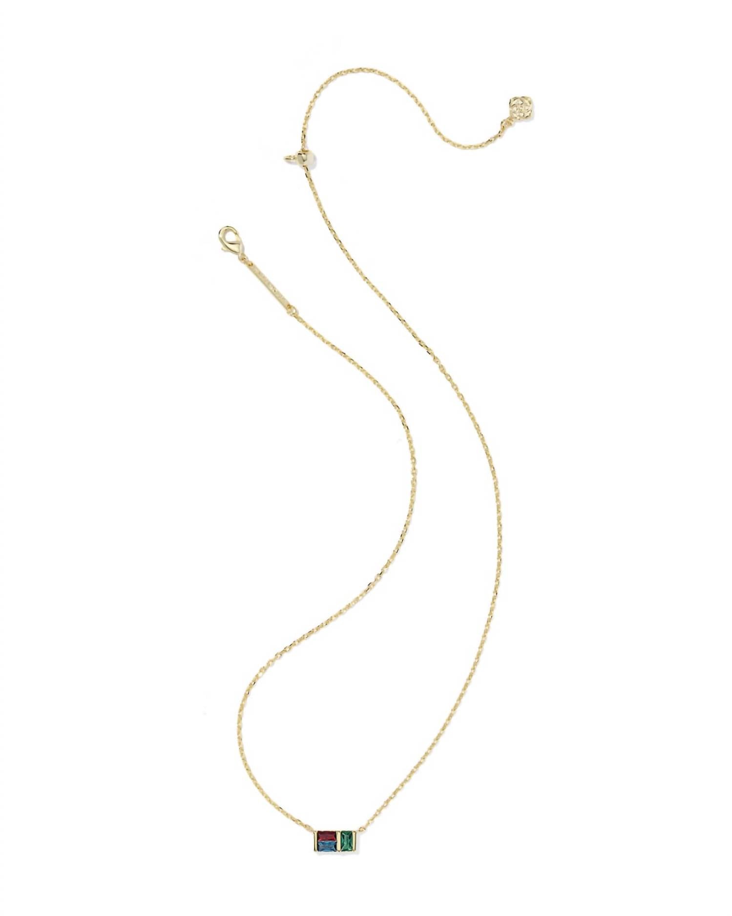Kendra Scott Women's Jamie Short Pendant Necklace in gold - women's jewelry - detail view
