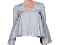 Aqua - Women's Striped V-neck Top
