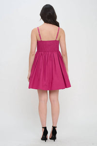 Meet Me In Santorini - Poplin Bow Dress