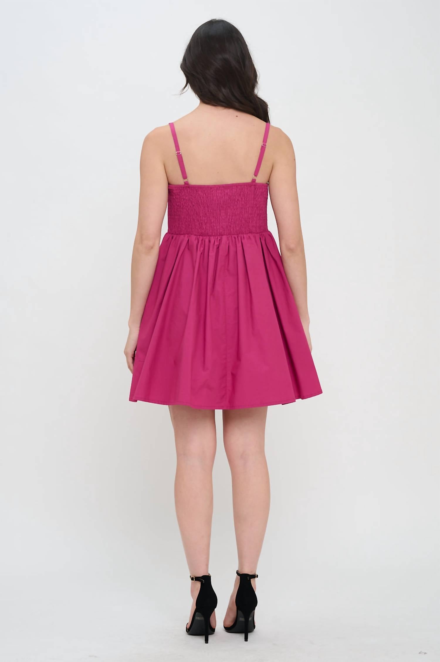 Meet Me In Santorini - Poplin Bow Dress