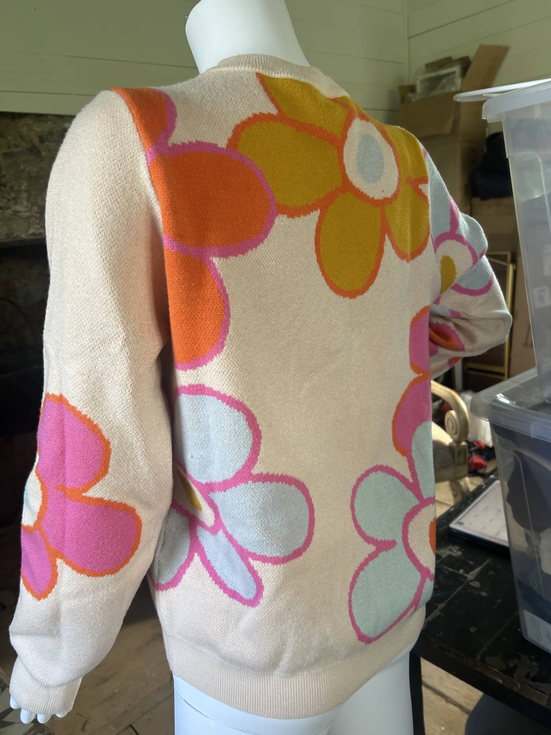 Thml - Women's Knit Flower Sweater
