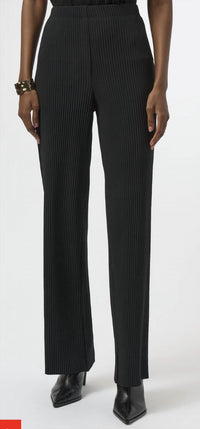 Joseph Ribkoff Pleated Scuba Crepe Wide Leg Pant in black - women's pants