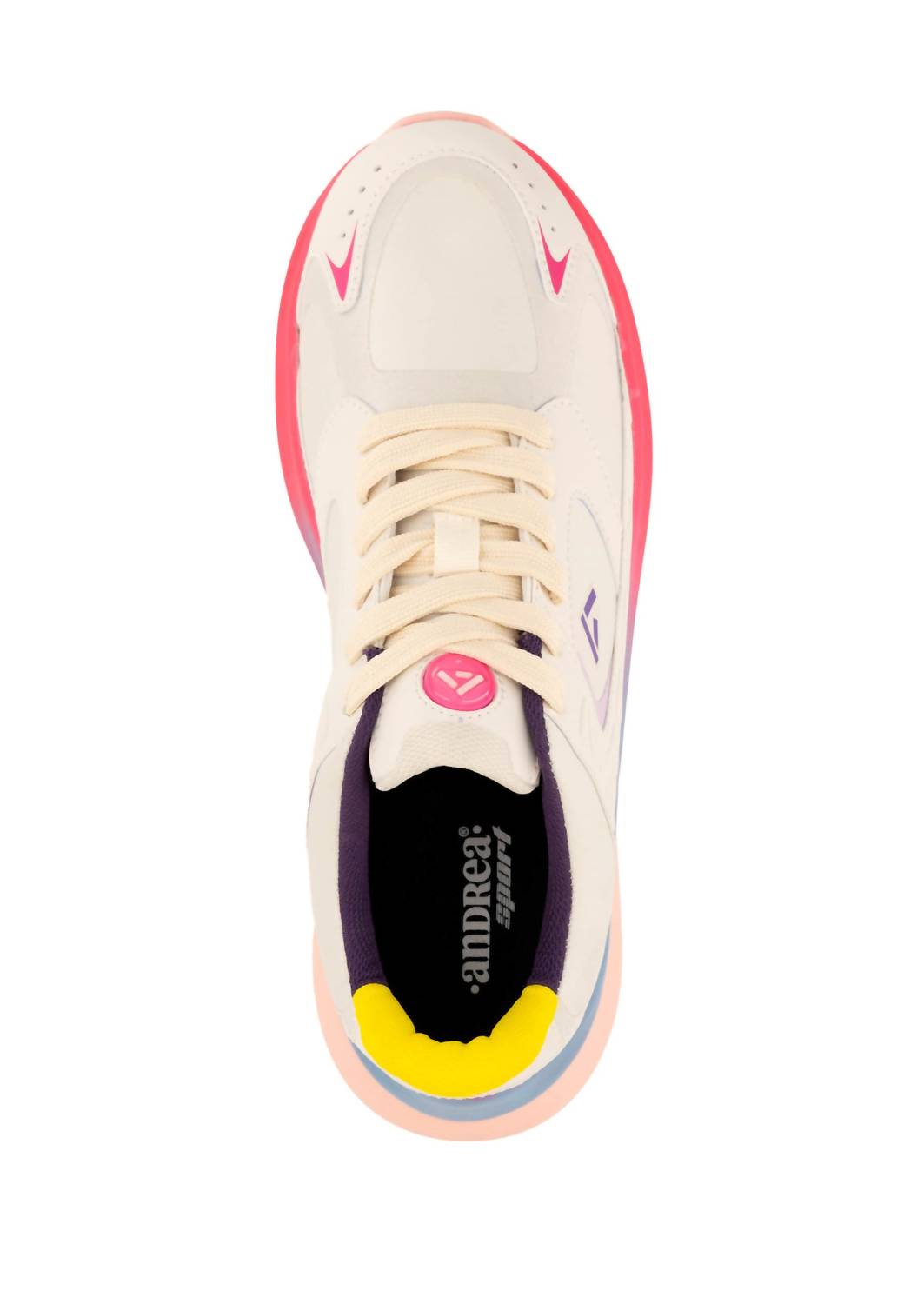 Andrea Women's Sport Sneakers in white - women's shoe - alternate view