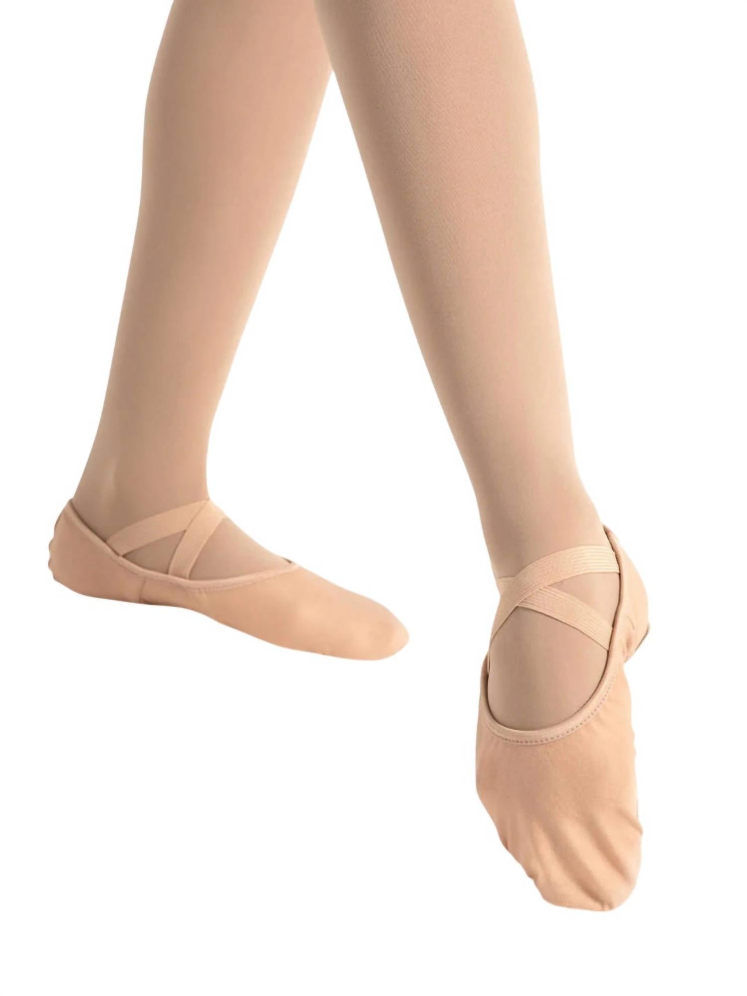 Capezio Women's Hanami Canvas Ballet Shoe in nude - women's flats