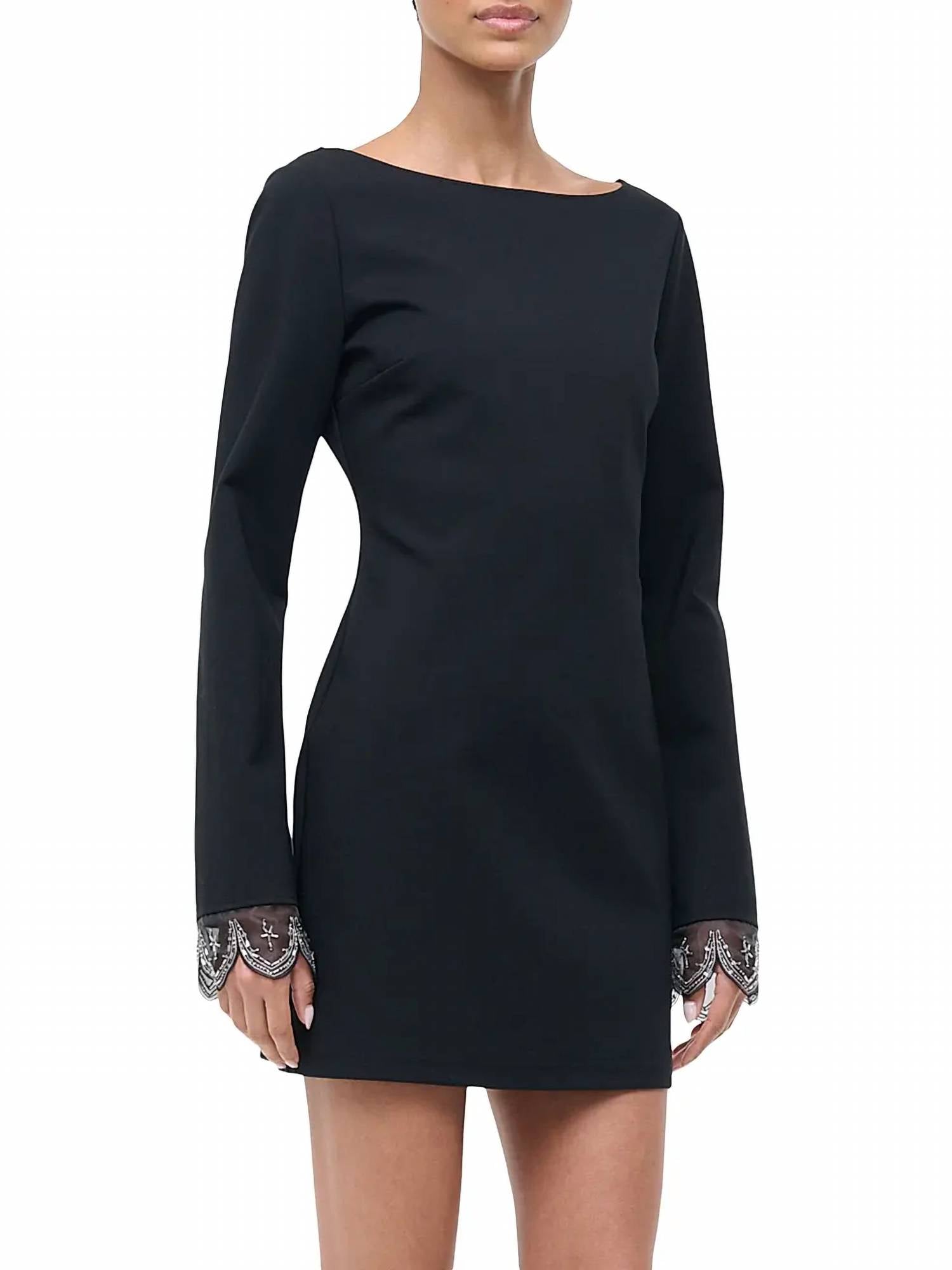 Staud - Hunter Beaded Cuff Mini Dress