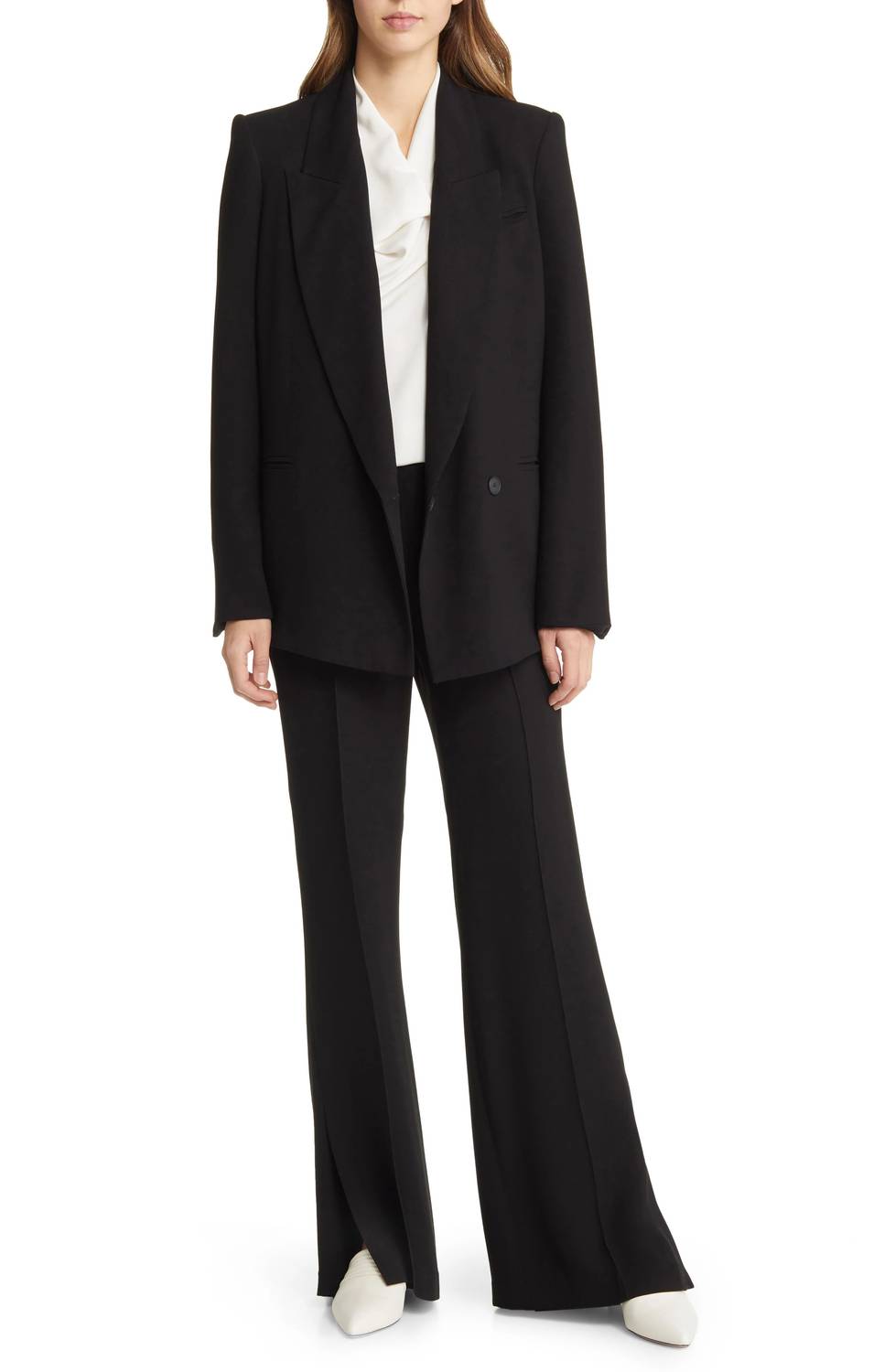 Argent - Madison Viscose Wool Crepe Blazer