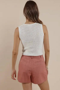 Sage The Label - Nova Button Front Sweater Vest