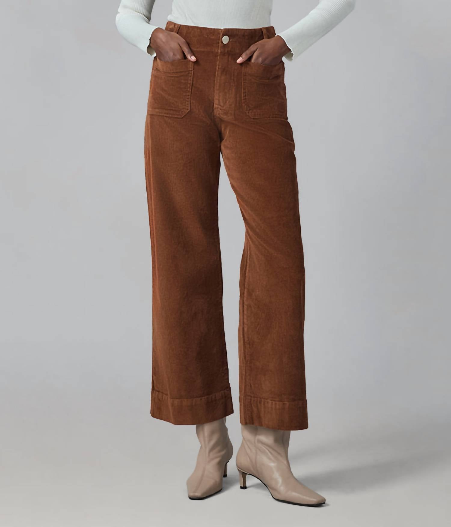 Lola Jeans - Colette High Rise Wide Leg Corduroy Pant