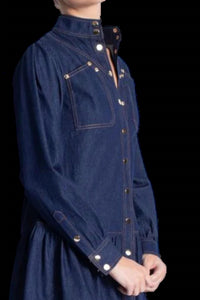 Karina Grimaldi - Saraswati Denim Top