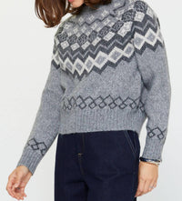 Current Air - Round Neck Fair Isle Sweater