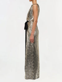 Simkhai - Felicity Draped Sequin Gown