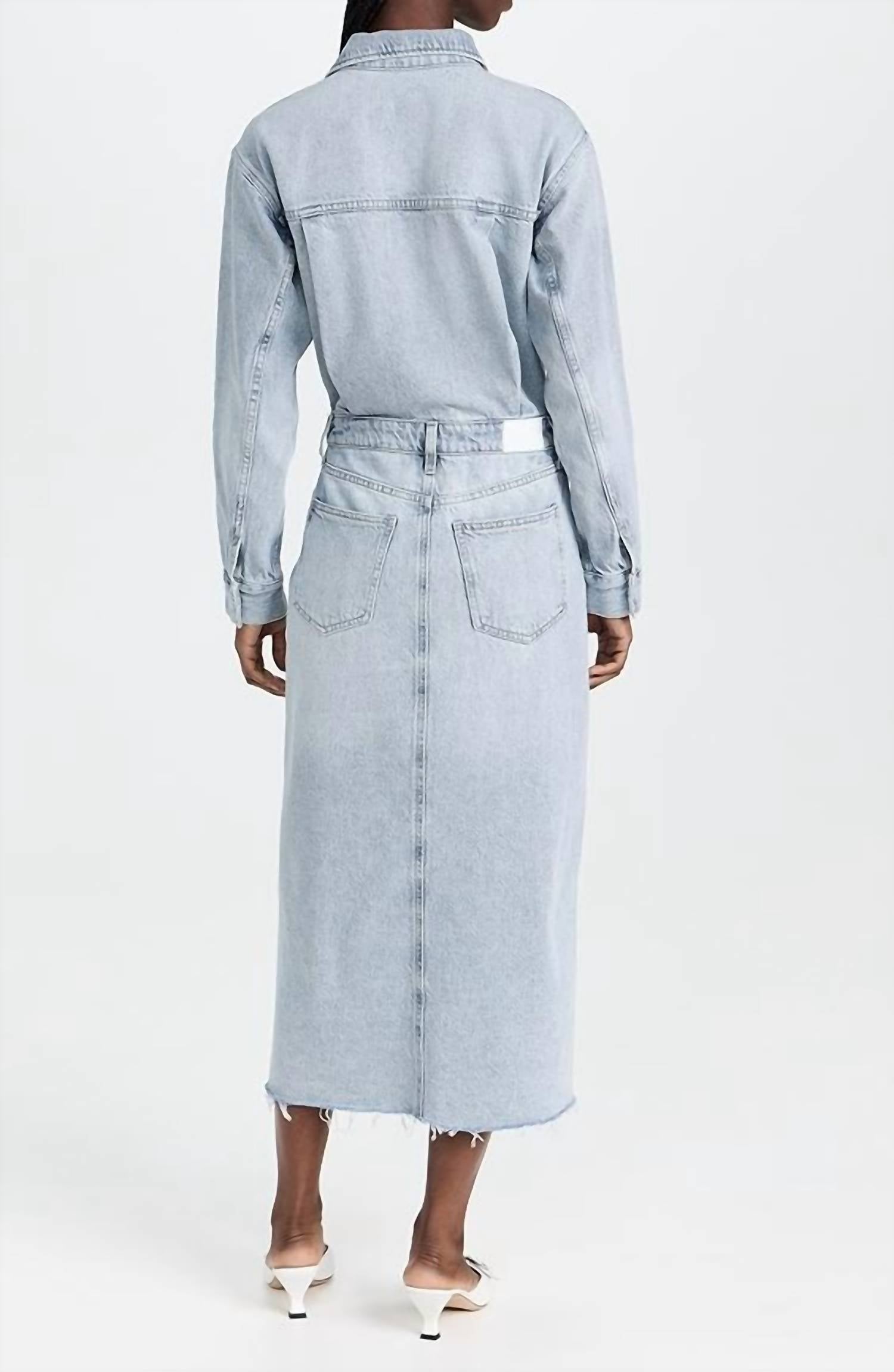 PISTOLA Amira Midi Dress in riviera - women's dress - alternate view