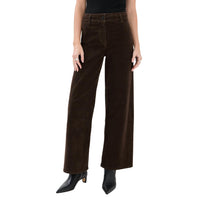 NILI LOTAN Women's Megan Corduroy Pant in chocolate brown - women's pants - view 4