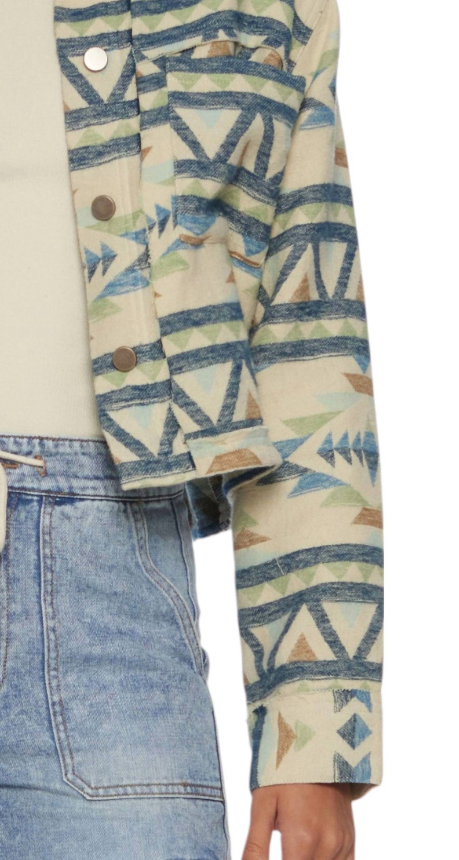 Flags & Anthem - Castilia Cropped Southwest Utlitity Jacket