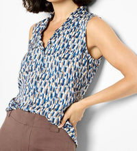 Nic + Zoe - Brushstrokes Ruffled Around Top