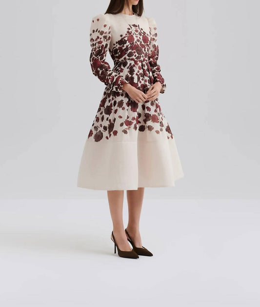 Malina - Leoni Silk Midi Dress