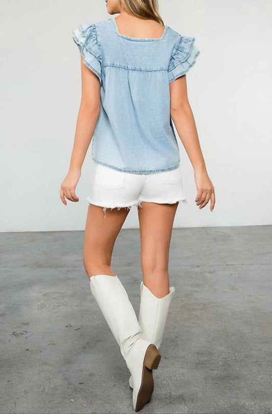 Thml - Abounding In Love Square Neck Top