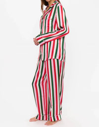 Show Me Your Mumu Classic Silky Pj Set in jolly stripes - women's sleepwear - alternate view