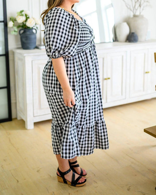 Andree By Unit - Greenville Gingham Midi Dress