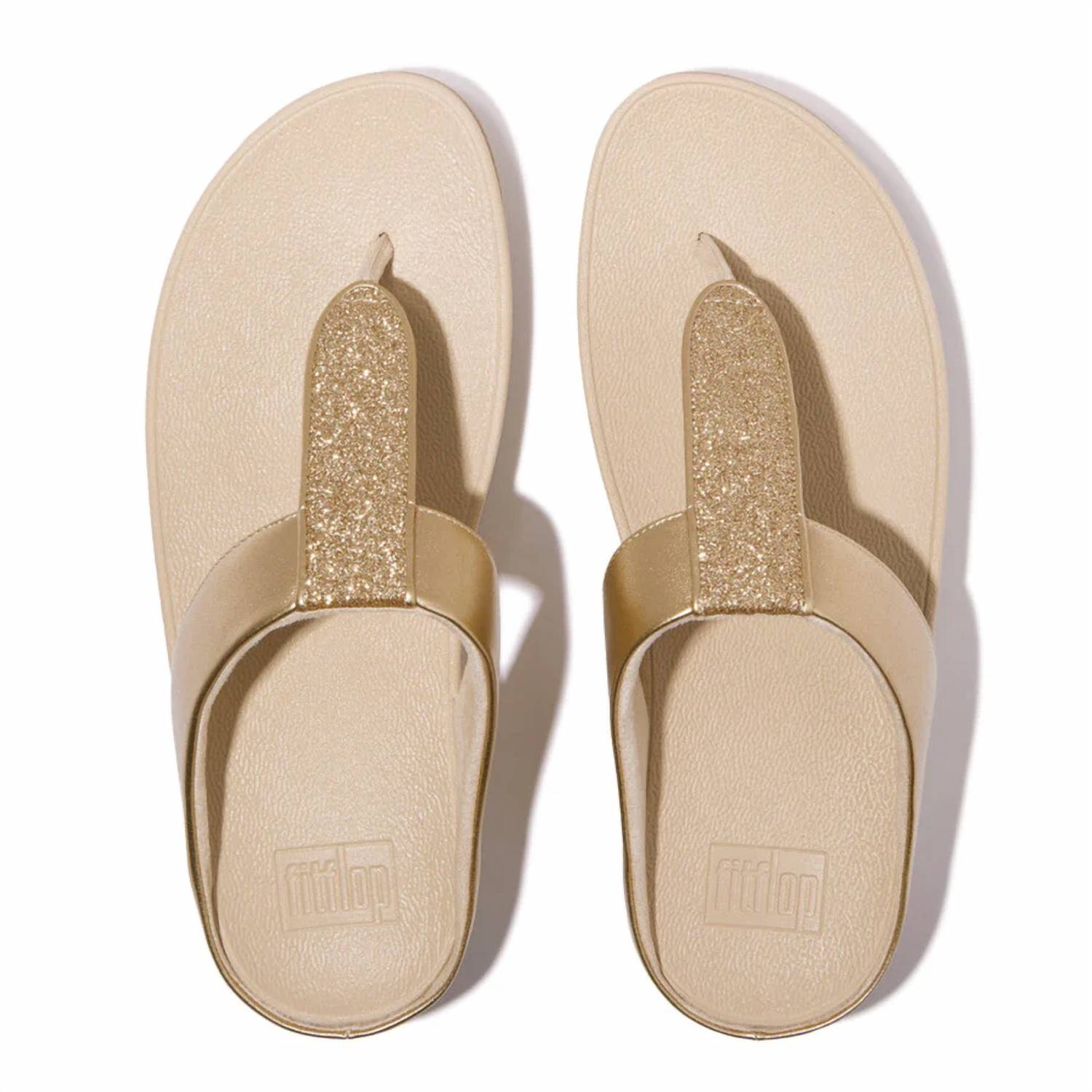 Fitflop - Women's Fino Glitterdust Metallic Toe-post Sandals