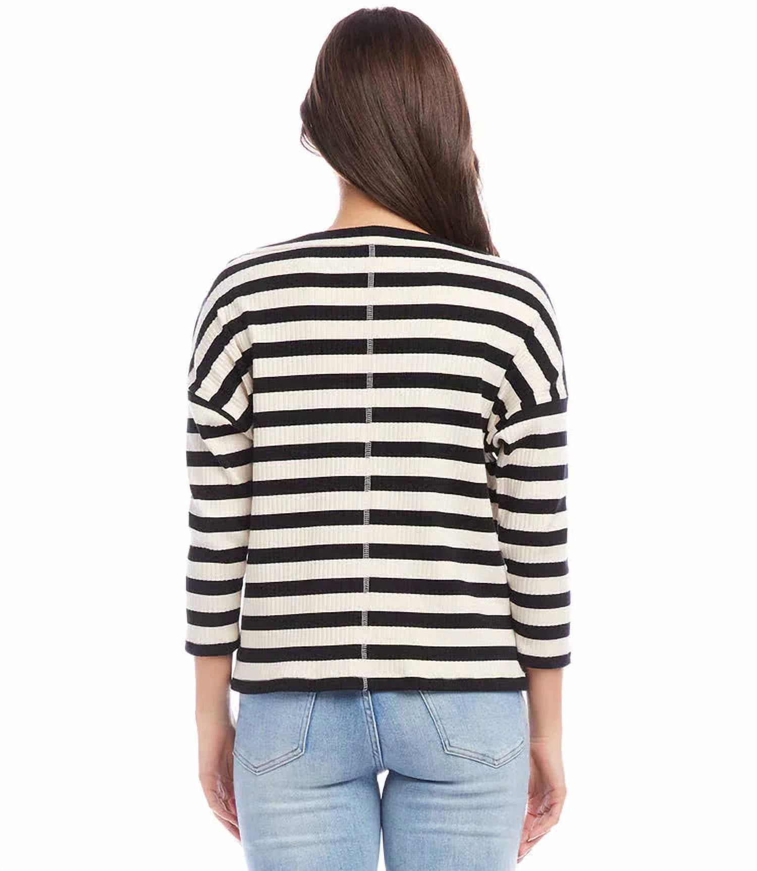 Karen Kane - Sheridan Stripe Boatneck Top