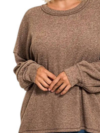 Zenana - Ribbed V Neck Sweater