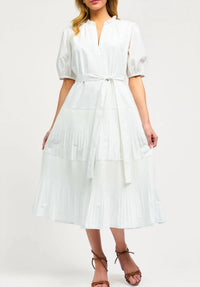 Current Air - Split Neck Midi Dress