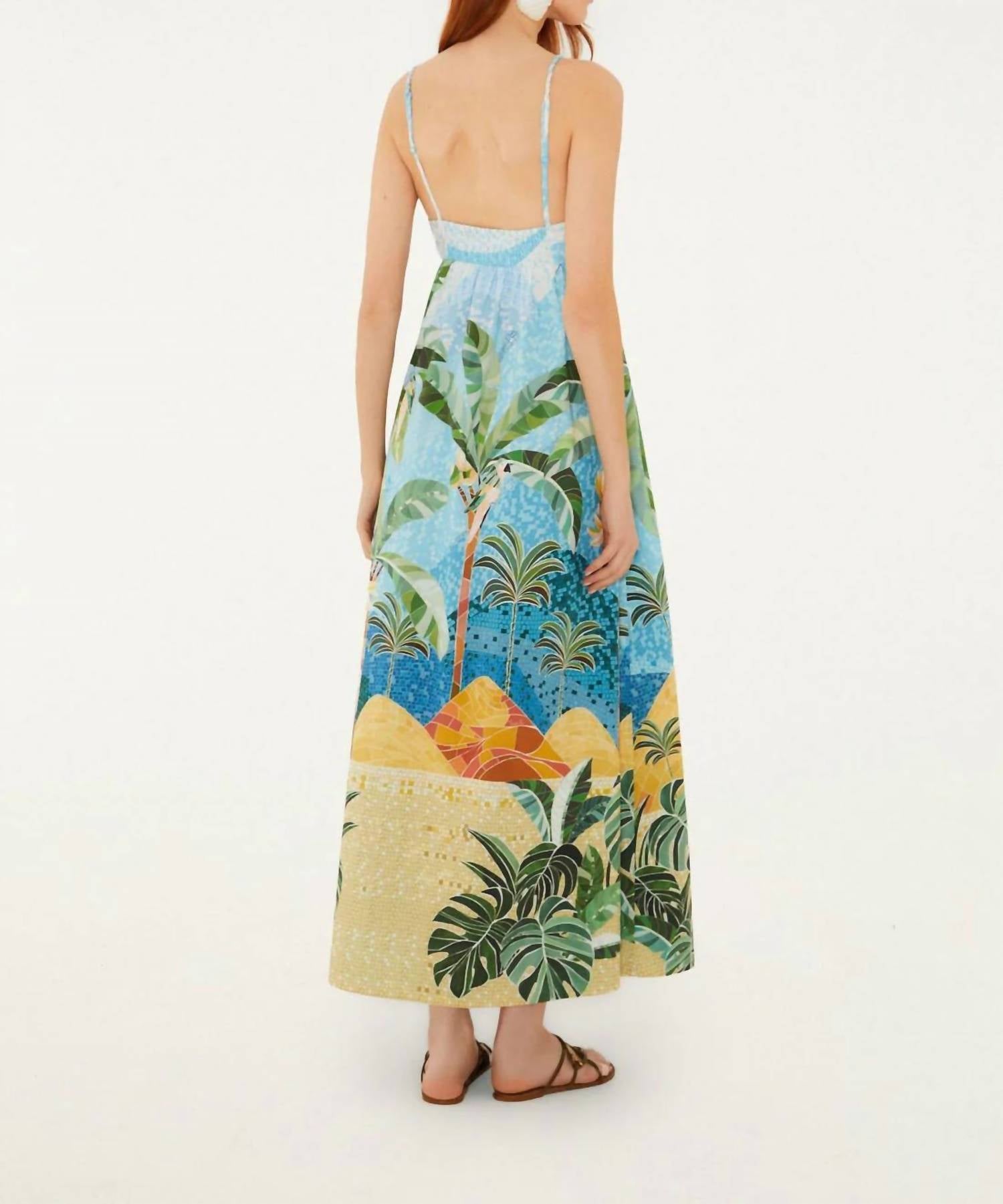 Farm Rio - Rio Mosaic Maxi Dress