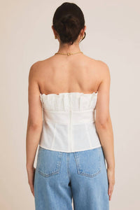 Gilli - Kelly Strapless Ruffled Bow Top